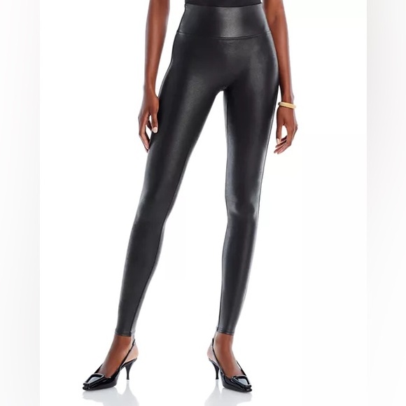 SPANX Pants - Spanx Faux Leather Black Leggings, S